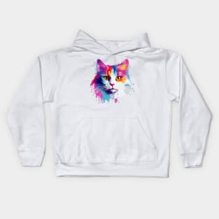 Cute colorful Kitty Kids Hoodie